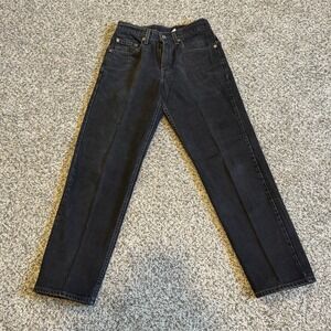 Levis 550 TM Relaxed Fit Black Denim Jeans 28x30(Fits 26x29) Grunge Y2k Vintage